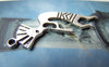 Accessories - 10 Pcs Of Antique Silver Indian Flute Player Charms 15x40mm A1545