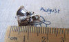 Accessories - 10 Pcs Of Antique Silver Jingle Bell Christmas Charms 15x15mm A846