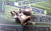 Accessories - 10 Pcs Of Antique Silver Jingle Bell Christmas Charms 15x15mm A846