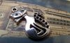 Accessories - 10 Pcs Of Antique Silver Kitten Cat Charms 16x22mm A2041