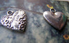 Accessories - 10 Pcs Of Antique Silver Lace Heart Charms Pendants 20mm A1310