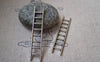 Accessories - 10 Pcs Of Antique Silver Ladder Pendant Charms 10x51mm A5727