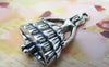 Accessories - 10 Pcs Of Antique Silver Lady In Dress Pendants 21x35mm A2894