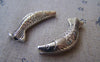 Accessories - 10 Pcs Of Antique Silver Large Fish Beads Charms 10x35mm A400