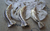 Accessories - 10 Pcs Of Antique Silver Large Fish Beads Charms 10x35mm A400
