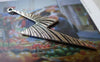 Accessories - 10 Pcs Of Antique Silver Lightning Bolt Charms Pendant Double Sided 14x50mm A5476
