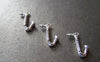 Accessories - 10 Pcs Of Antique Silver Little Saxphone Musical Instrument Charms 9.5x21mm A2793