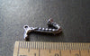 Accessories - 10 Pcs Of Antique Silver Little Saxphone Musical Instrument Charms 9.5x21mm A2793