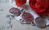 Accessories - 10 Pcs Of Antique Silver Lovely Angel Round Charms 16mm A1305