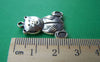 Accessories - 10 Pcs Of Antique Silver Lovely Bear Charms Pendants 19x26mm Double Sided A1163