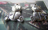 Accessories - 10 Pcs Of Antique Silver Lovely Bear Charms Pendants 19x26mm Double Sided A1163