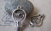 Accessories - 10 Pcs Of Antique Silver Lovely Bulb Charms 18x29mm A4314