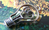 Accessories - 10 Pcs Of Antique Silver Lovely Bulb Charms 18x29mm A4314