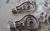 Accessories - 10 Pcs Of Antique Silver Lovely Bulb Charms 18x29mm A4314