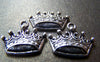 Accessories - 10 Pcs Of Antique Silver Lovely Crown Charms 12x17mm A767
