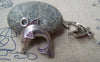 Accessories - 10 Pcs Of Antique Silver Lovely Dolphin Charms 24mm A3027
