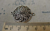 Accessories - 10 Pcs Of Antique Silver Lovely Filigree Flower Connector Charms 30mm A5619