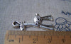 Accessories - 10 Pcs Of Antique Silver Lovely Giraffe Charms 17x34mm A1158
