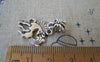 Accessories - 10 Pcs Of Antique Silver Lovely Horse Charms 15x20mm A2347