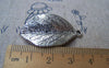 Accessories - 10 Pcs Of Antique Silver Lovely Leaf Charms 20x35mm A5187
