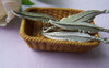 Accessories - 10 Pcs Of Antique Silver Lovely Leaf Charms 35mm A1024