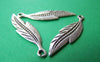Accessories - 10 Pcs Of Antique Silver Lovely Leaf Charms 9x34mm A1019
