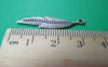 Accessories - 10 Pcs Of Antique Silver Lovely Leaf Charms 9x34mm A1019