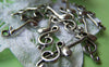 Accessories - 10 Pcs Of Antique Silver Lovely Music Note Charms 10x32mm A1662