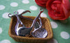 Accessories - 10 Pcs Of Antique Silver Lovely Music Note Charms 22x40mm A1649