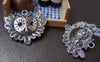 Accessories - 10 Pcs Of Antique Silver Lovely Owl Pendants Charms 30x35mm A1852