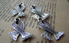Accessories - 10 Pcs Of Antique Silver Lovely Scarf Charms 19x26mm A859