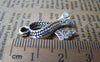 Accessories - 10 Pcs Of Antique Silver Lovely Scarf Charms 19x26mm A859
