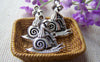 Accessories - 10 Pcs Of Antique Silver Lovely Snail Girl Charms 21x24mm A2738