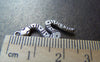 Accessories - 10 Pcs Of Antique Silver Lovely Snake Charms 11x26mm A1176