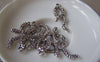 Accessories - 10 Pcs Of Antique Silver Lovely Snake Charms 11x30mm A4560