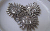 Accessories - 10 Pcs Of Antique Silver Lovely Sun Face Charms 30mm A968