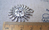 Accessories - 10 Pcs Of Antique Silver Lovely Sun Face Charms 30mm A968
