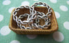 Accessories - 10 Pcs Of Antique Silver Lovely Twisted Coiled Ring Connectors 20x20mm A1047