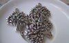 Accessories - 10 Pcs Of Antique Silver Lush Tree Charms Pendants 24x28mm A1003