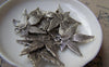 Accessories - 10 Pcs Of Antique Silver Maple Leaf Charms Pendants 31x32mm A1049