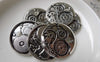 Accessories - 10 Pcs Of Antique Silver Mechanical Watch Clock Pendants 25mm A6863