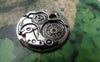 Accessories - 10 Pcs Of Antique Silver Mechanical Watch Clock Pendants 25mm A6863
