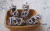 Accessories - 10 Pcs Of Antique Silver Merry Go Round Carousel Horse Pendant Charms 10x18mm A3465