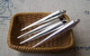 Accessories - 10 Pcs Of Antique Silver Metal Pin Spikes Charms 5x34mm A2978