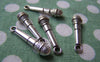Accessories - 10 Pcs Of Antique Silver Microphone Charms 7x27mm A844