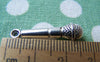Accessories - 10 Pcs Of Antique Silver Microphone Charms 7x27mm A844