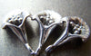 Accessories - 10 Pcs Of Antique Silver Morning Glory Flower Pendants Charms 16x28mm A957
