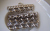 Accessories - 10 Pcs Of Antique Silver Multiple Loops Rectangular Connectors 16x38mm A2320