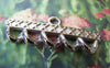 Accessories - 10 Pcs Of Antique Silver Multiple Loops Rectangular Connectors 16x38mm A2320