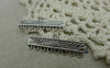 Accessories - 10 Pcs Of Antique Silver Multiple Loops Rectangular Connectors 8x72mm A5970